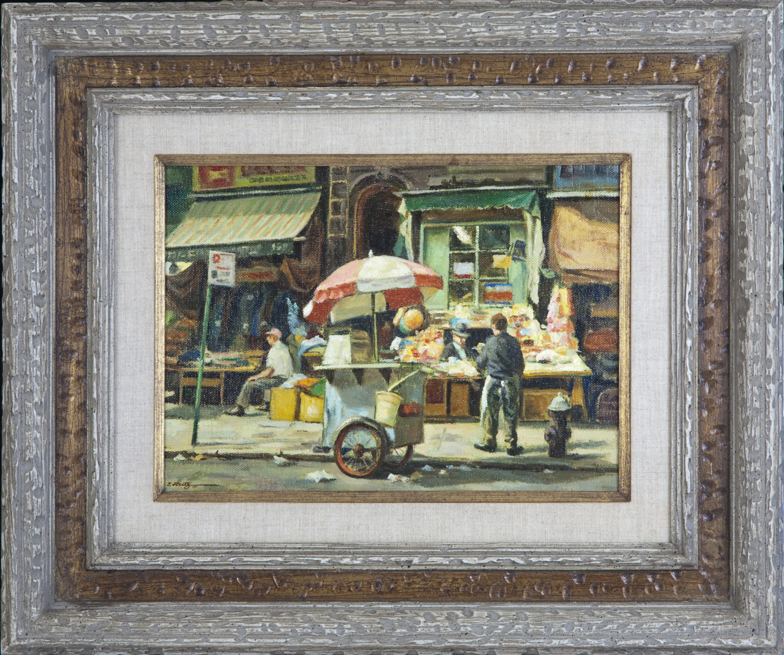 148 Orchard Street 1970 - Oil on Canvas - 14 x 10 - Frame: 23.25 x 19.25 x 2