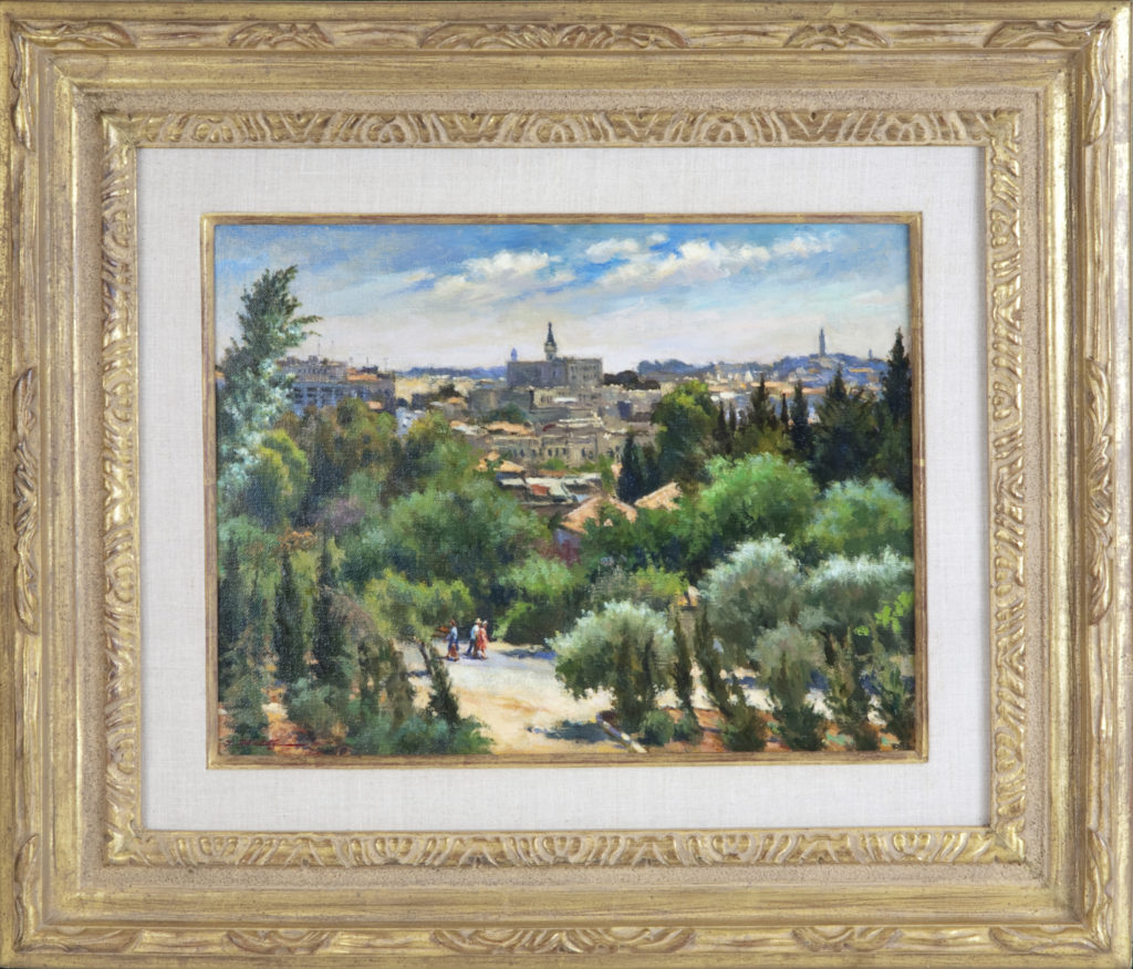 025 Jerusalem 1979 - Oil on Canvas - 16 x 12 - Frame: 25.5 x 22 x 2.5